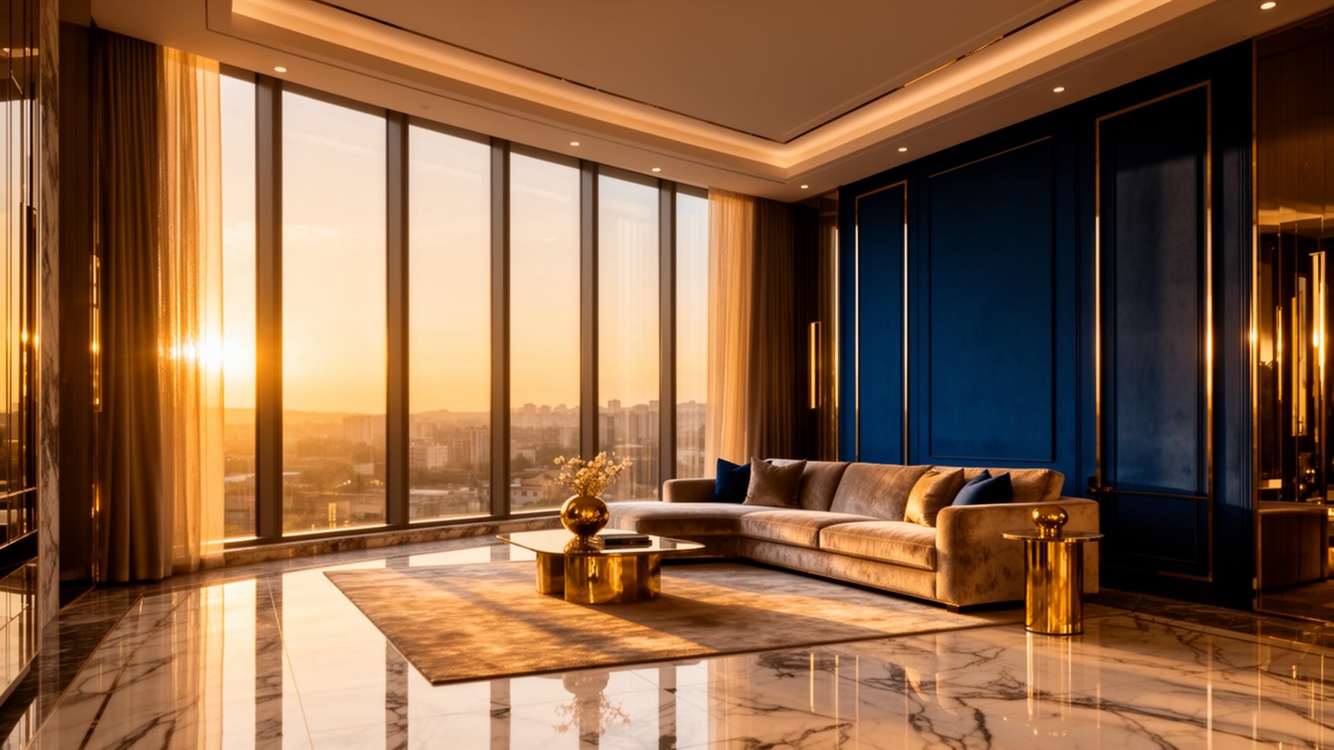 Luxury living room interior by PICIDEA